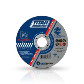 Диск відрізний по алюмiнiю ТИТАН 125 мм. 125х1,0х22,23 TITAN
