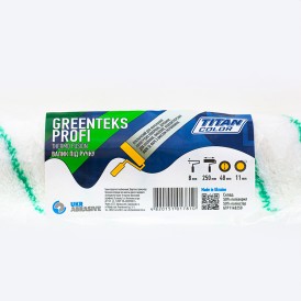 Валик хутряний під ручку, ворс 16 мм GREENTEX PROFI 8х48х250 мм